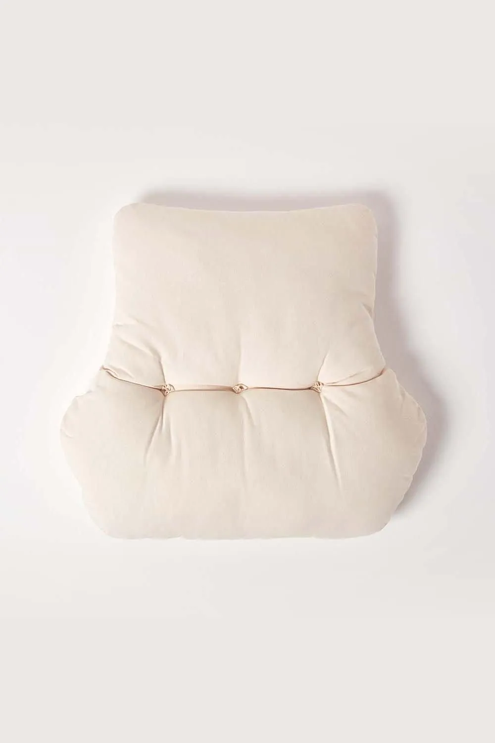 Homescapes Cotton Back Support Cushion in Cream 3