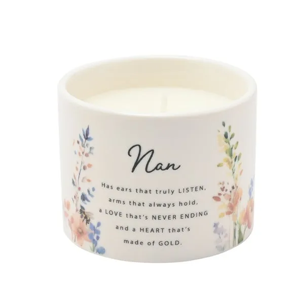 The Cottage Garden Ceramic Candle 100g Nan, Multi 4
