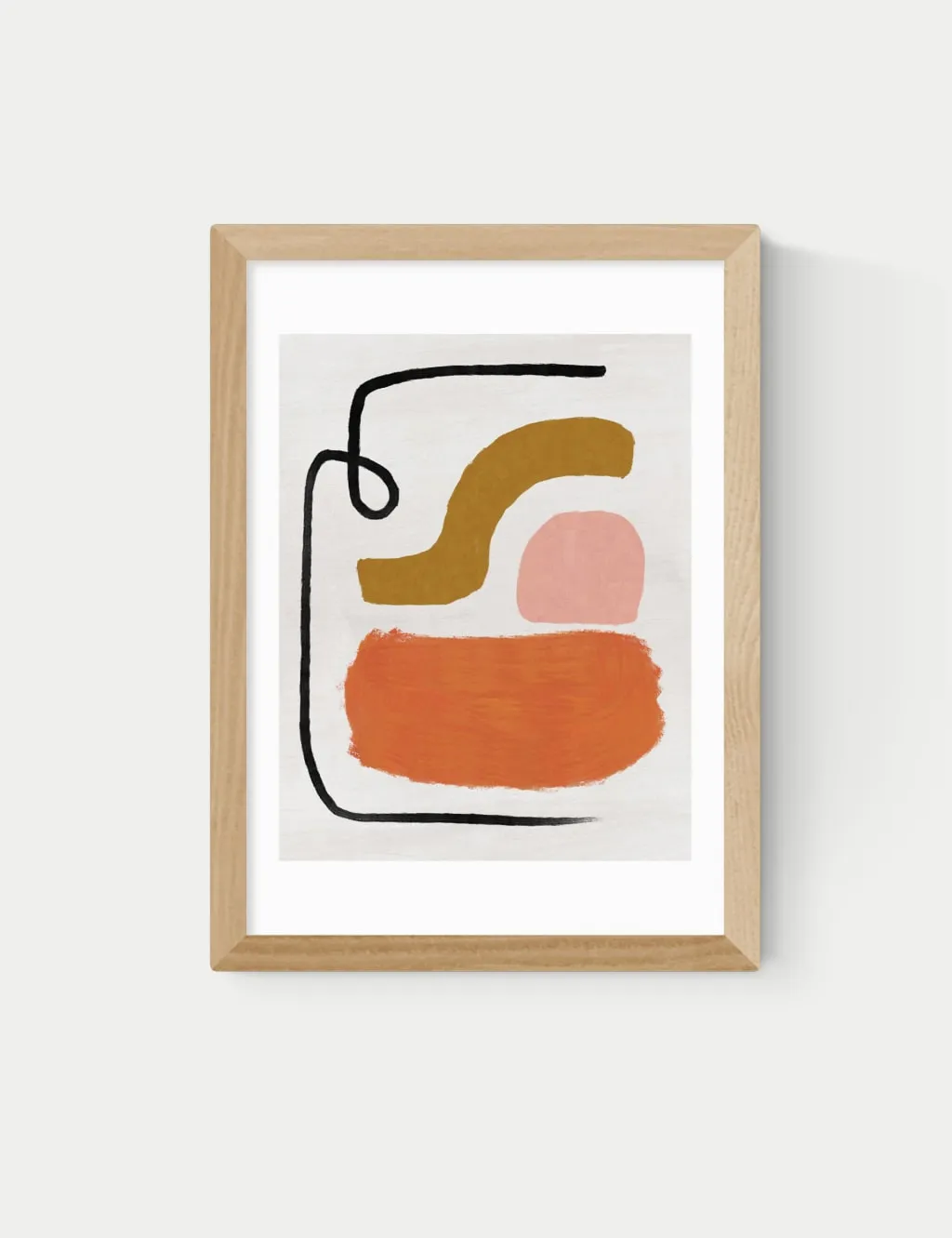 East End Prints Simple Abstract Framed Art Natural