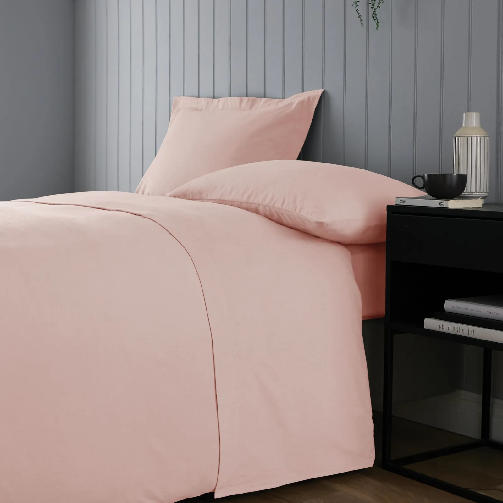 Soft & Cosy Luxury Brushed Cotton Flat Sheet Pink