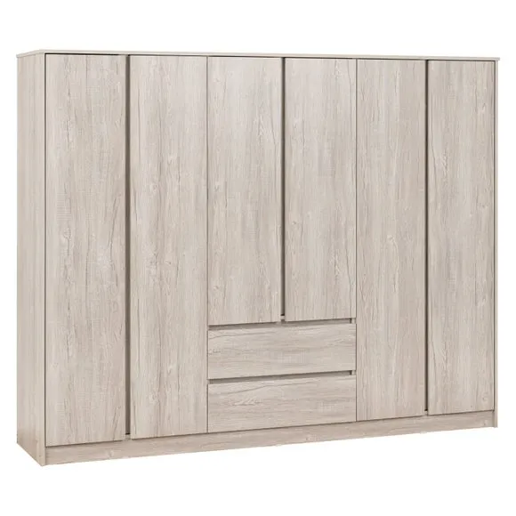 Walker 6 Door 2 Drawer Wardrobe 4
