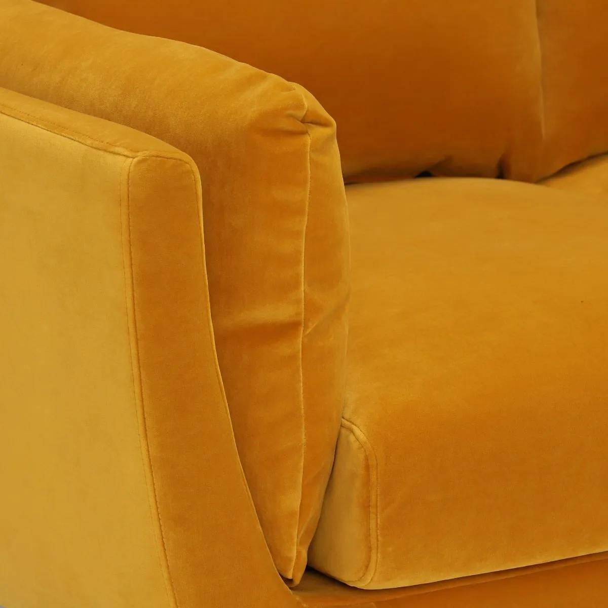 Boone 2 Seater Sofa, Yellow Fabric | Barker & Stonehouse 4