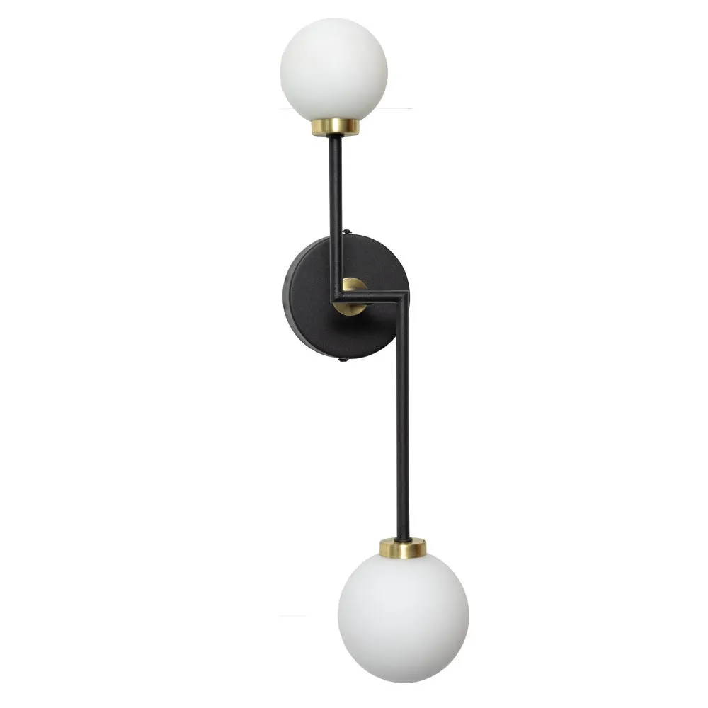 Heal's Balance 2 Arm Wall Light Black 2