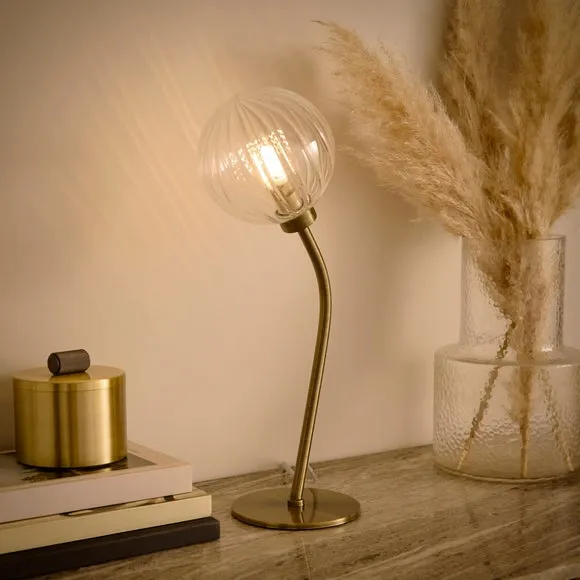 Luxe Ribbed LED Table Lamp 2