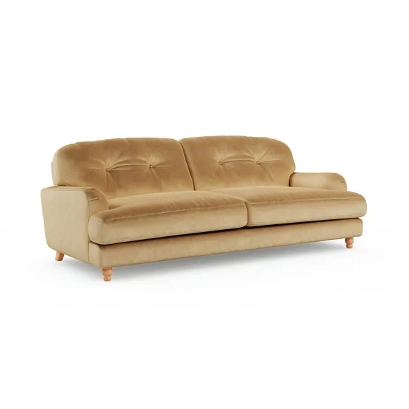 Martha Vintage Velvet 4 Seater Sofa 6