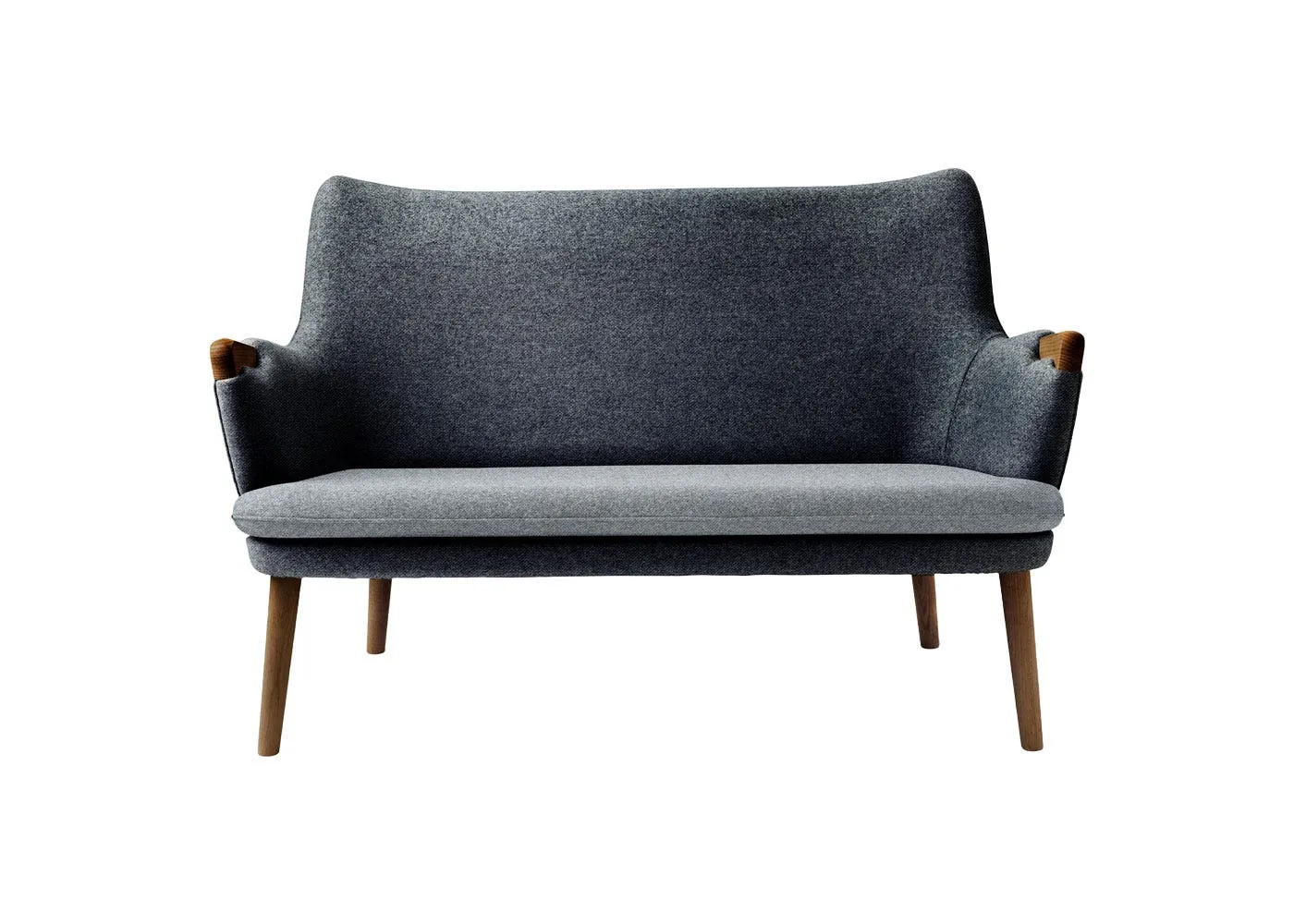 Carl Hansen & Son CH72 Sofa Frame Oiled Walnut Upholstered in Hallingdal 180