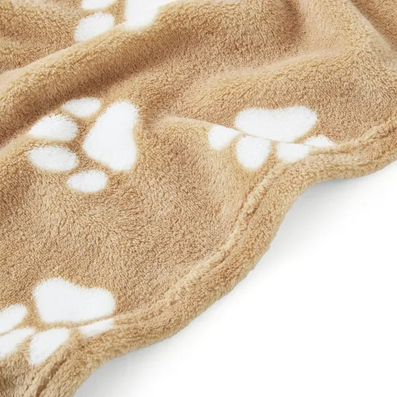 Paw Print Throw Blanket 130cm x 170cm 2
