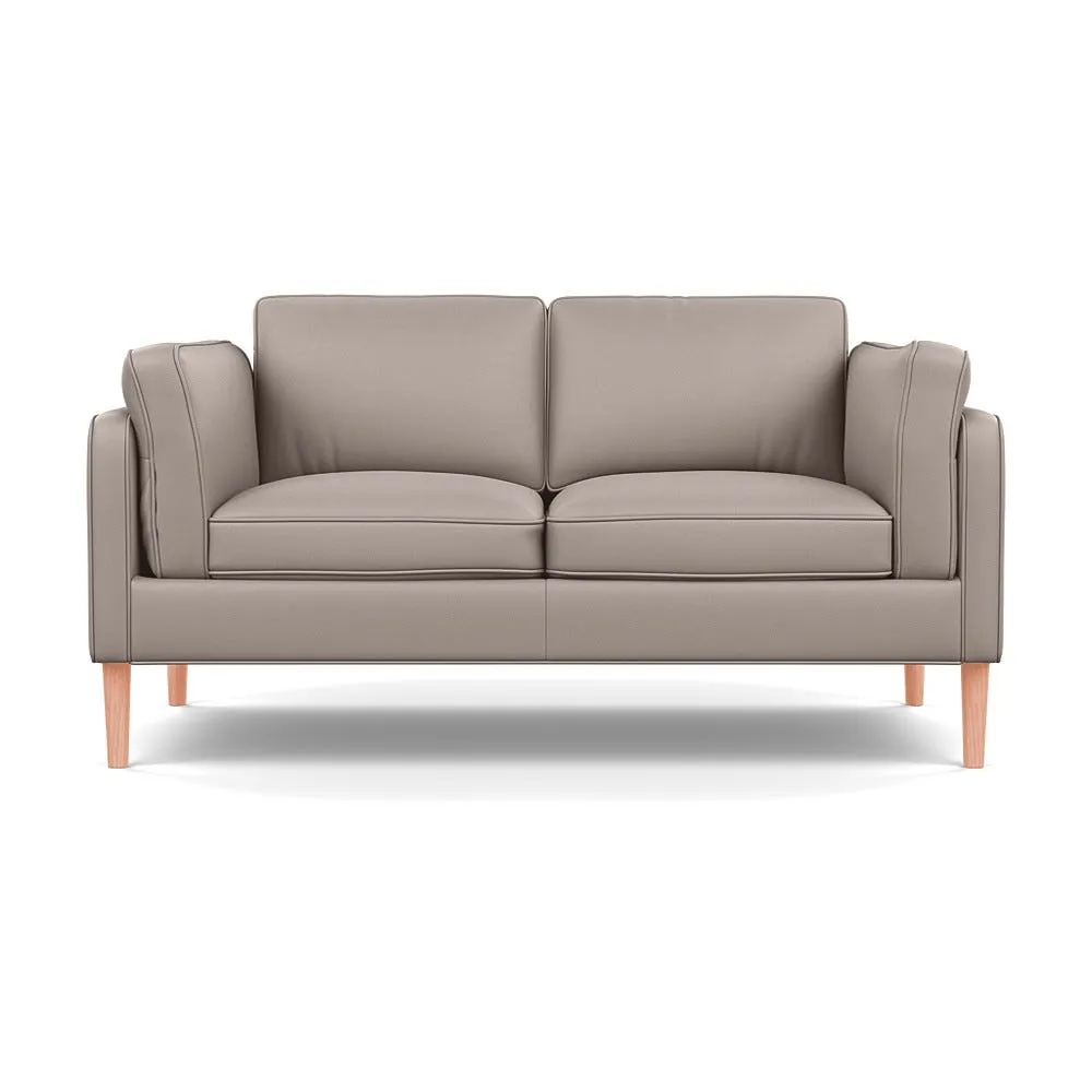 Heal's Sonno 2 Str Sofa Grain Leather Light Grey 060 Natural Feet 1