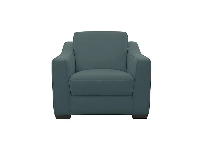 Optimus Leather Armchair - BV Lake Green