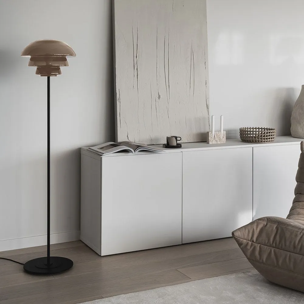 Hadeland Glassverk Archive 4006 Floor Lamp Grey & Black 4