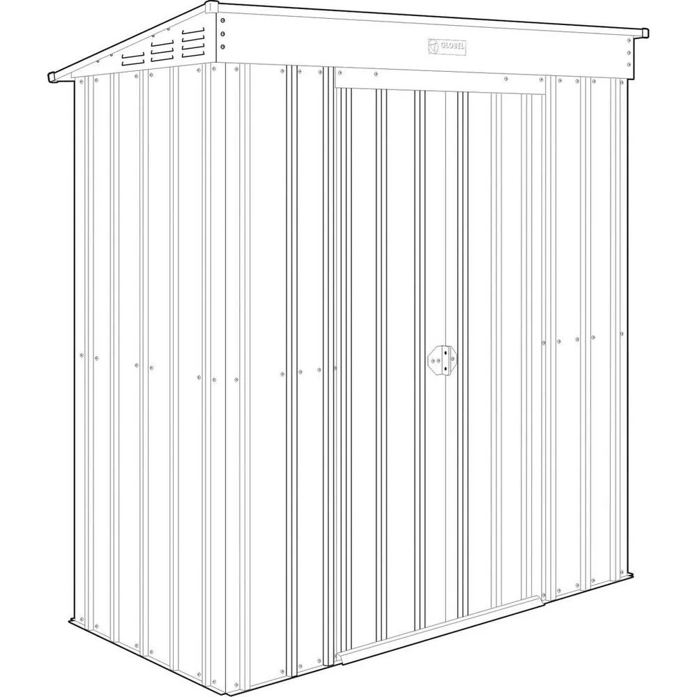 Mercia 6 x 3 Feet Globel Pent - Steel/Metal - Grey 3