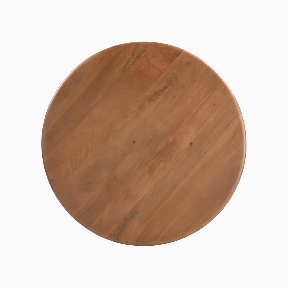FurnitureboxUK Olympus Round Wood Sphere Leg Coffee Table in Walnut 6