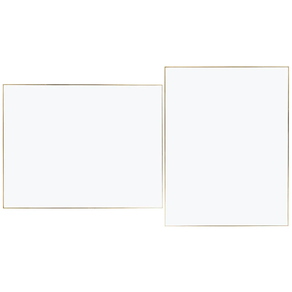 Heal's Fine Edge Mirror Rectangle 90x70cm Gold 1