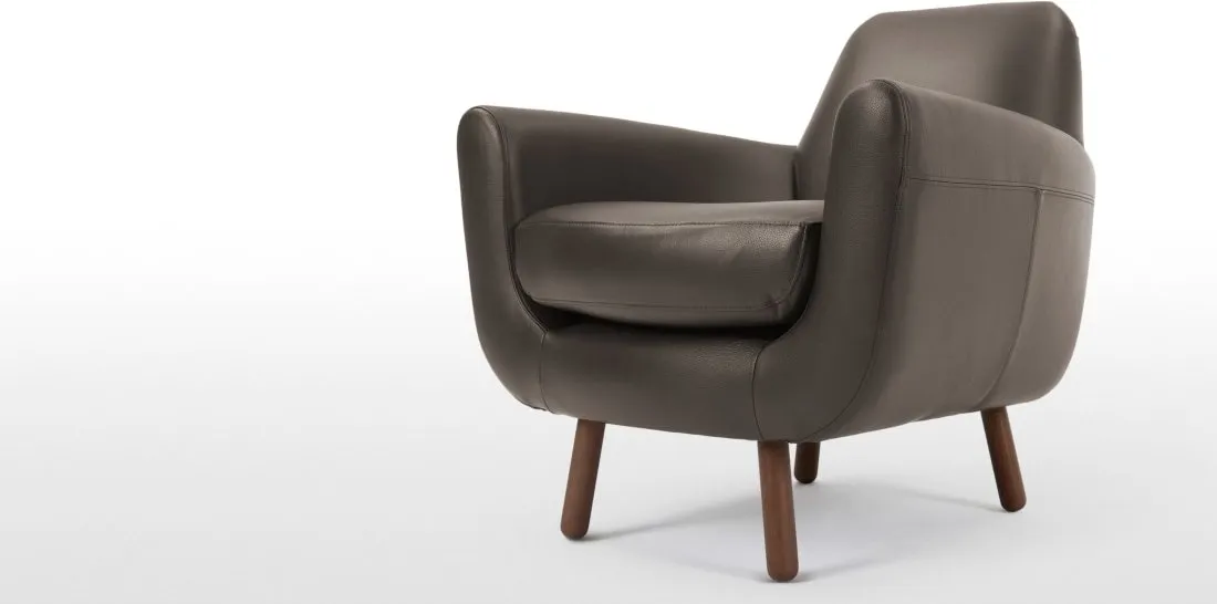 Jonah Armchair, Ale Brown Premium Leather