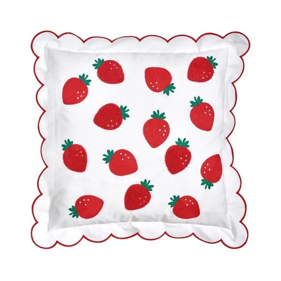 Catherine Lansfield Strawberry Rectangle Cushion 3