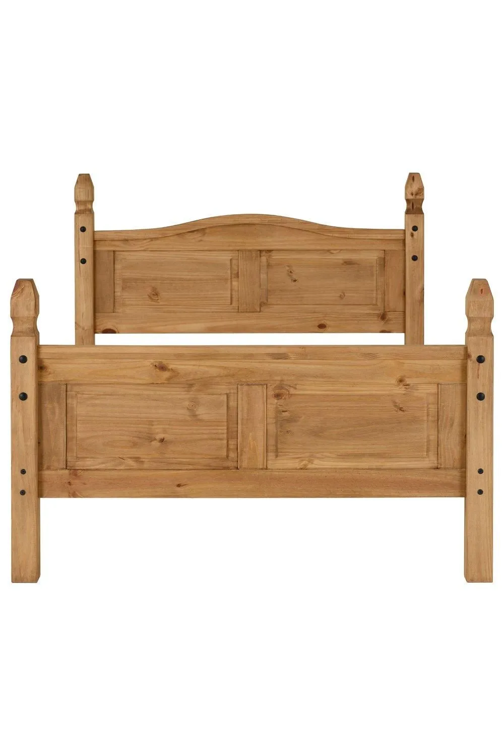 Seconique Corona 4'6" Double Bed High Foot End in Natural 3