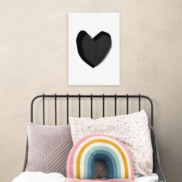 East End Prints Black Heart Print 1