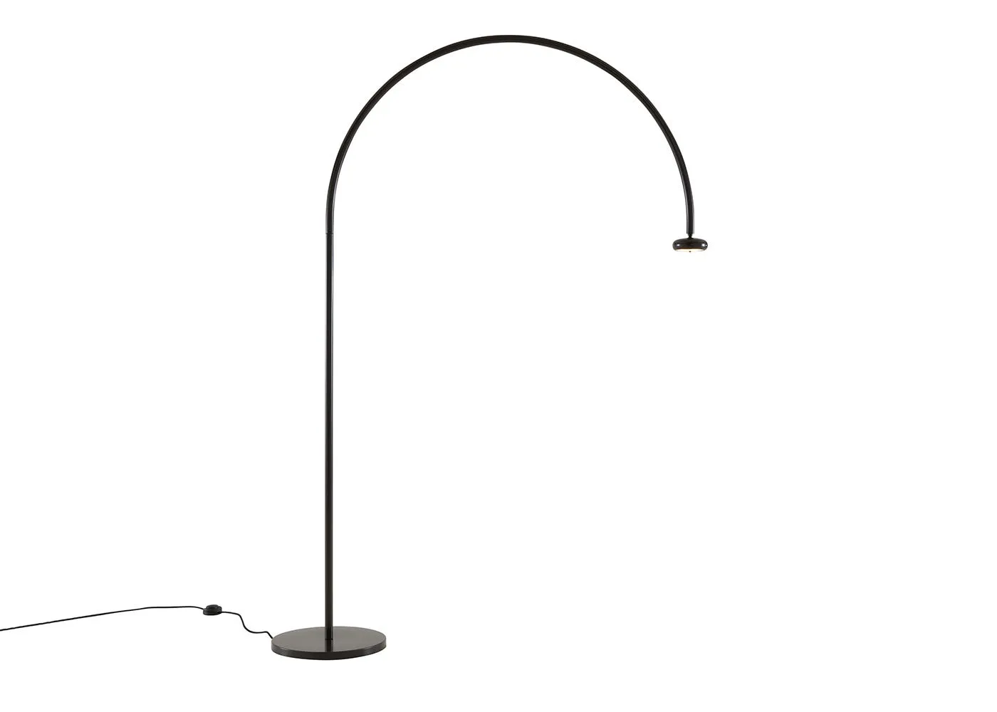 Ligne Roset Niji LED Floor Lamp Grey/Brown Lacquer
