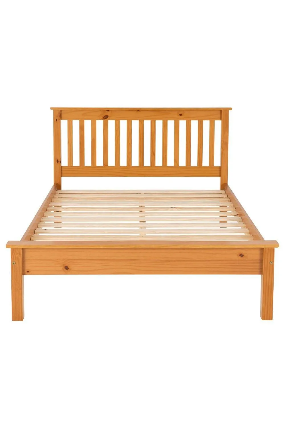 Seconique Monaco 4'6" Double Bed Low Foot End in Light Oak 3