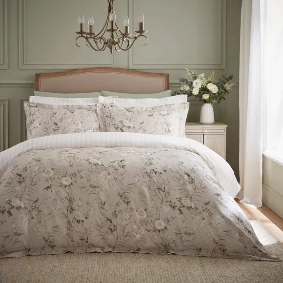Dorma Birdsong 100% Cotton Sateen Duvet Cover & Pillowcase Set