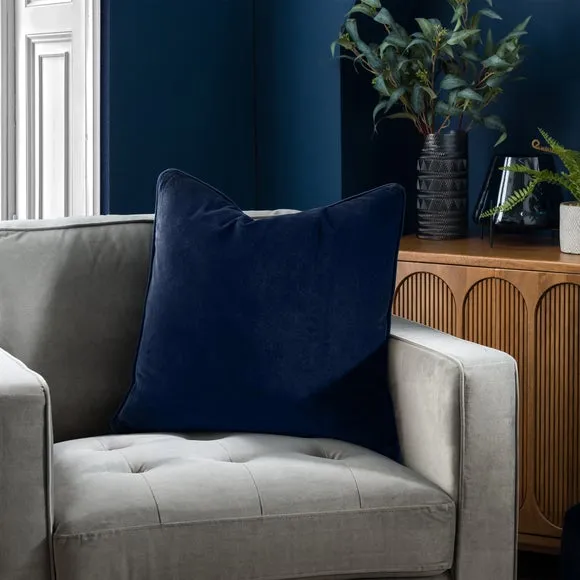 Clara Cotton Velvet Square Cushion 1