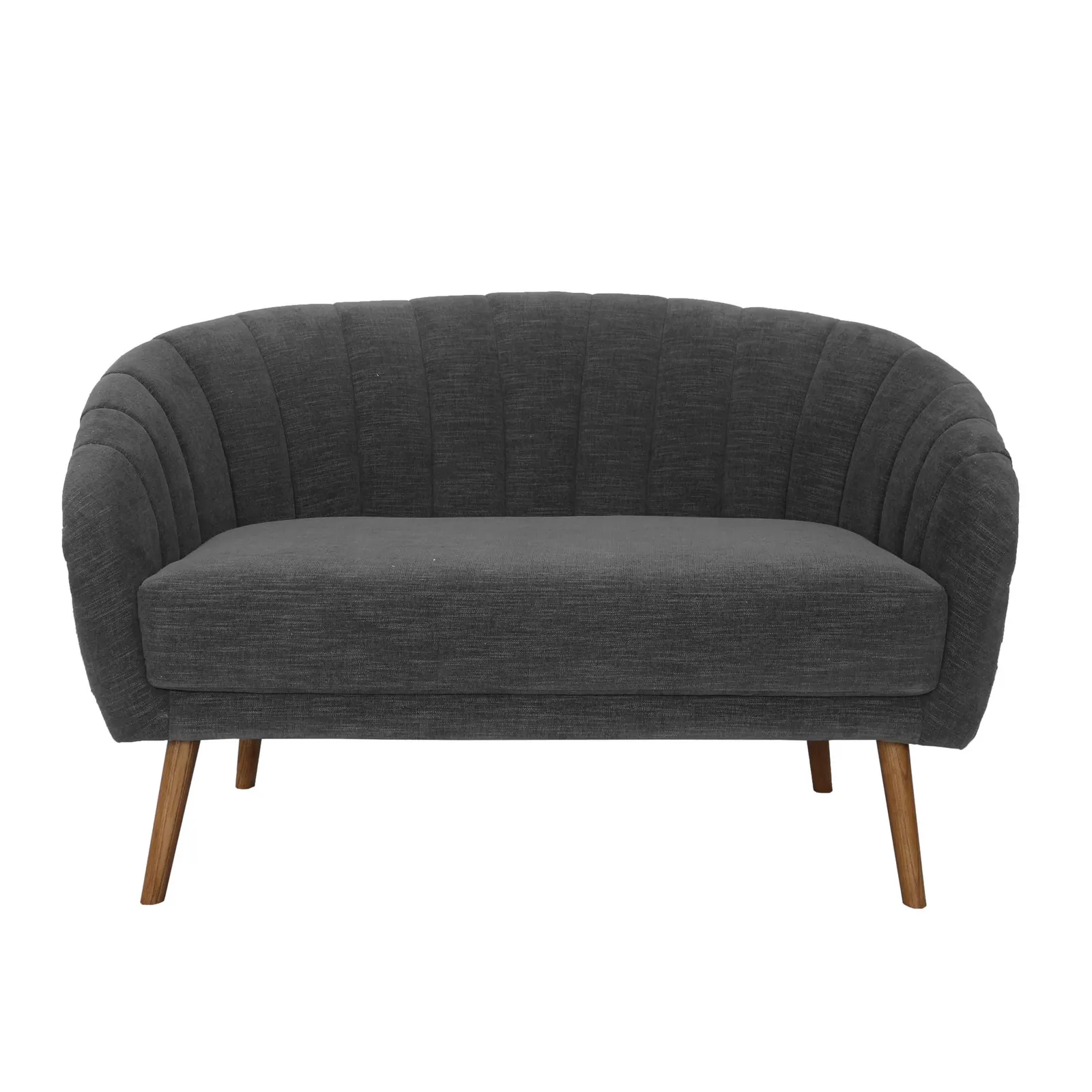 Romilly Chenille 2 Seater Sofa - Dark Grey Green