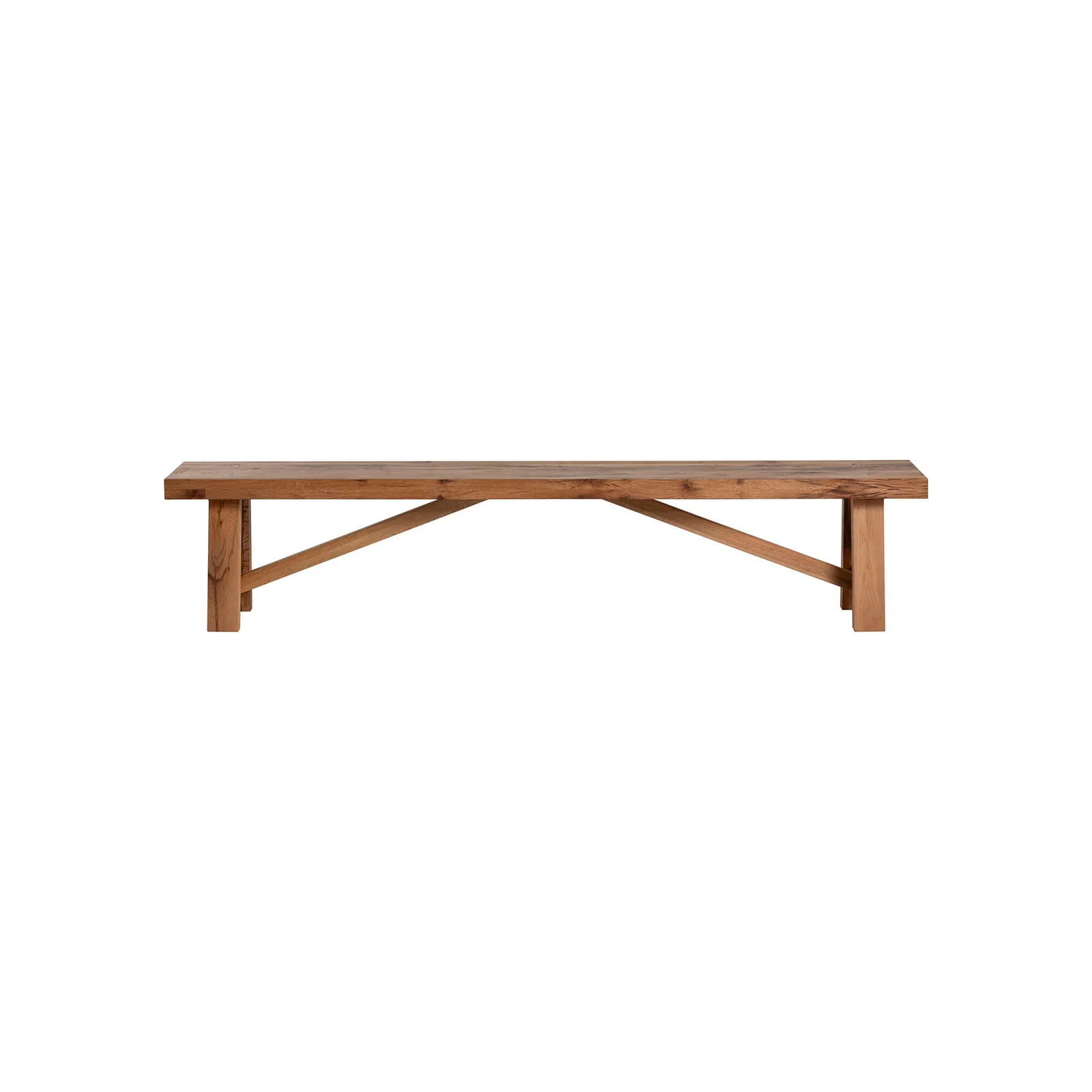 Pure Furniture Canterbury Bench 180Cm, Brown Oak | Barker & Stonehouse 3
