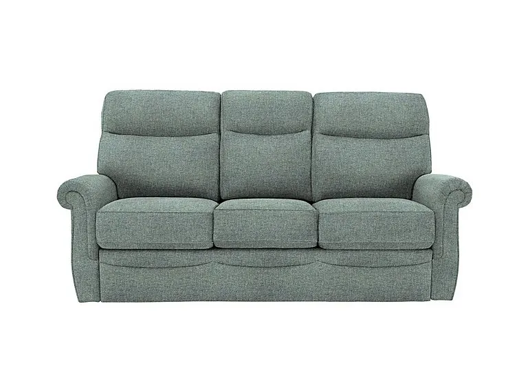 Avon 3 Seater Fabric Sofa - No Recliner - Dapple Kingfisher