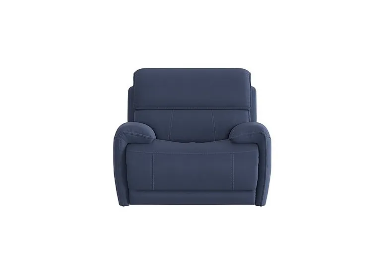 Link Fabric Power Recliner Armchair with Power Headrests - Blue