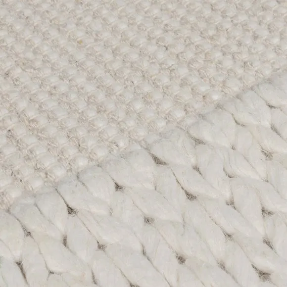 Rue Plait Border Wool Rug 3