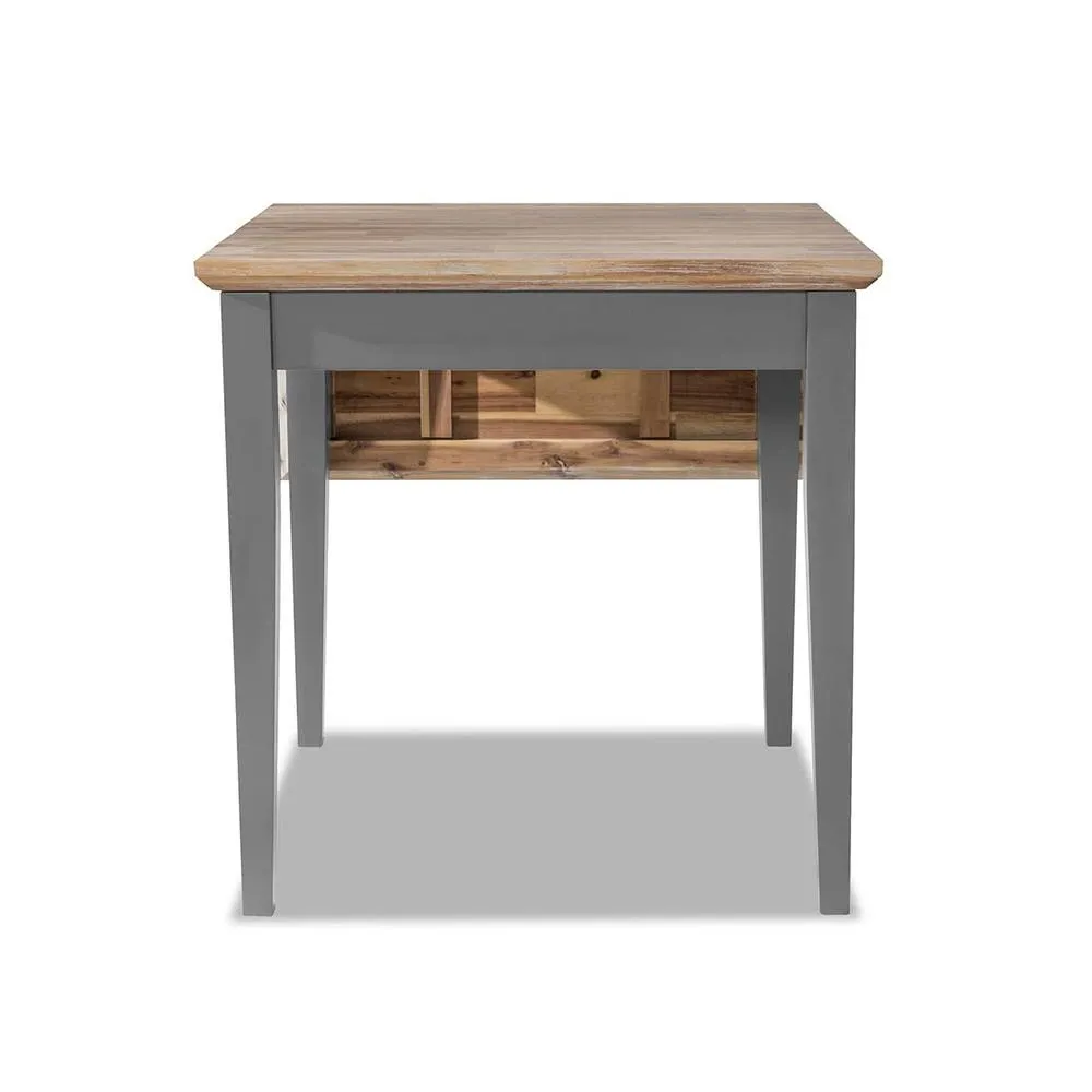 Statement Furniture Florence Square Extendable Kitchen Dining Table in Light Grey 5