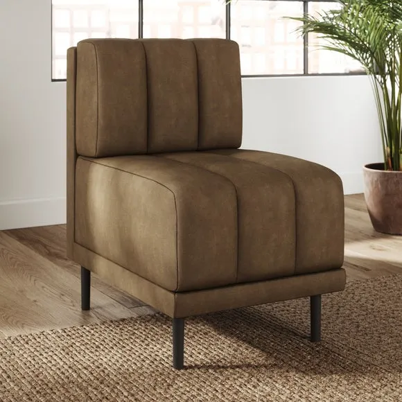 Amali Small Dining Bench, Faux Leather 2