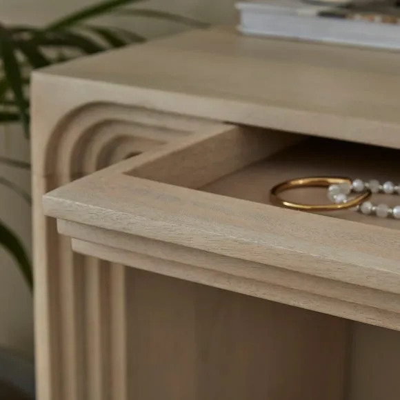 Romy 1 Drawer Dressing Table, Mango Wood 4