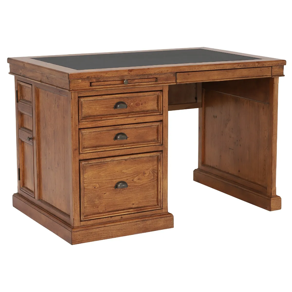 Villiers Reclaimed Wood Single Pedestal Desk