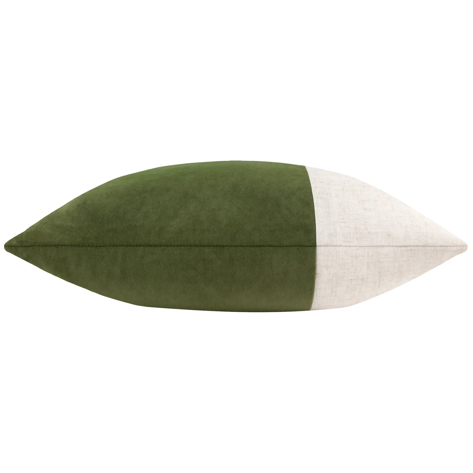 Yard Morden Soft-Washed Velvet Cushion in Dark Olive 3