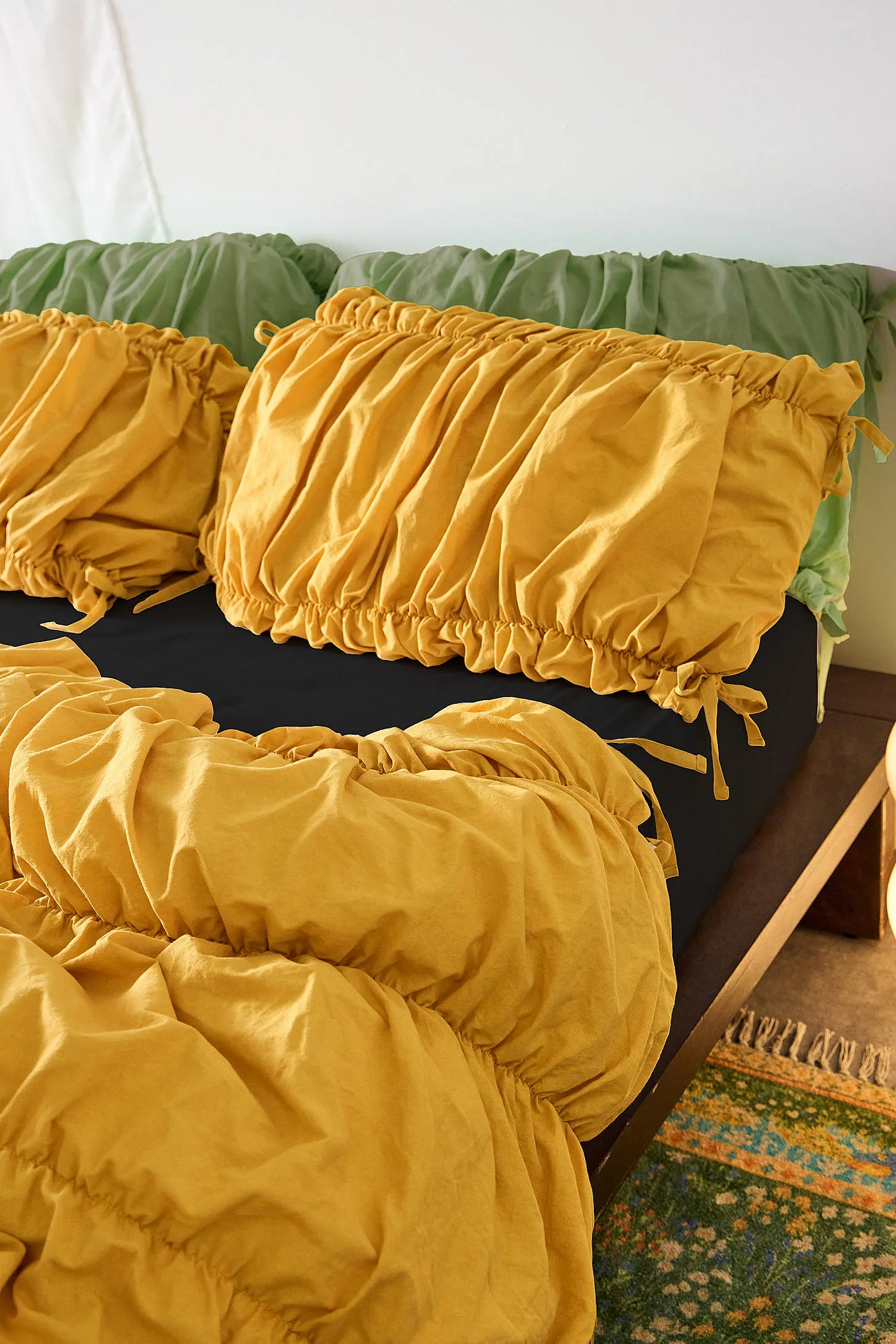 Cinched Duvet Set - Dark Yellow 5