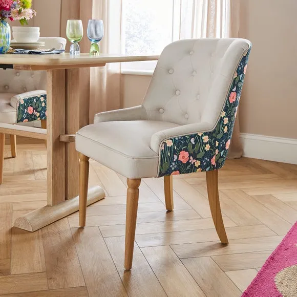 Beatrice Spring Garden Button Back Dining Chair