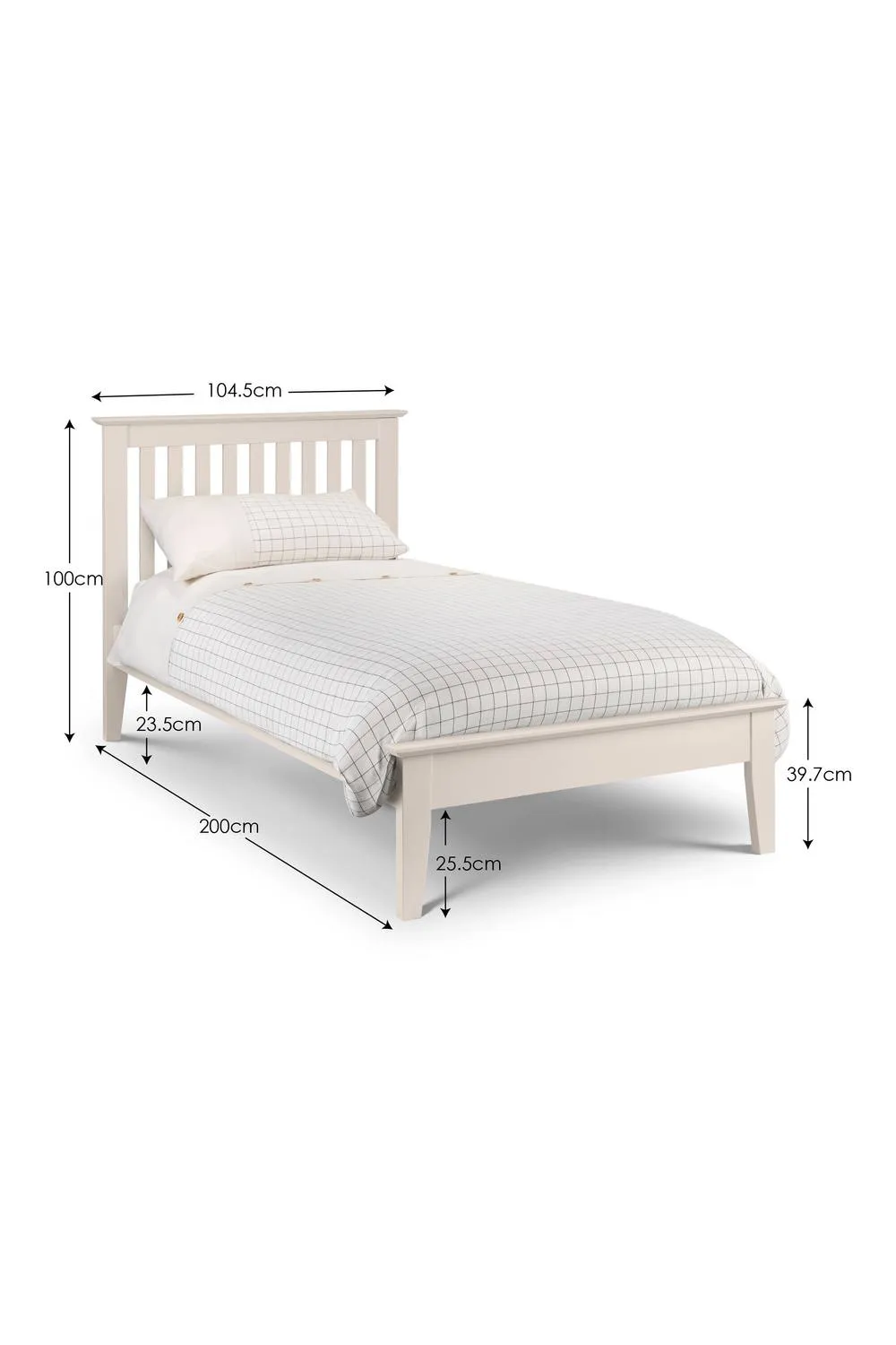 Julian Bowen Salerno Bed in Ivory 3
