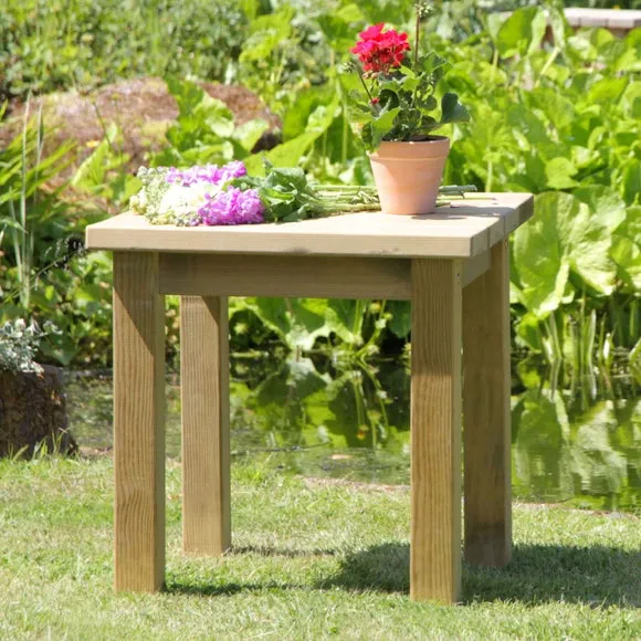 Emily Wooden Square Side Table 3