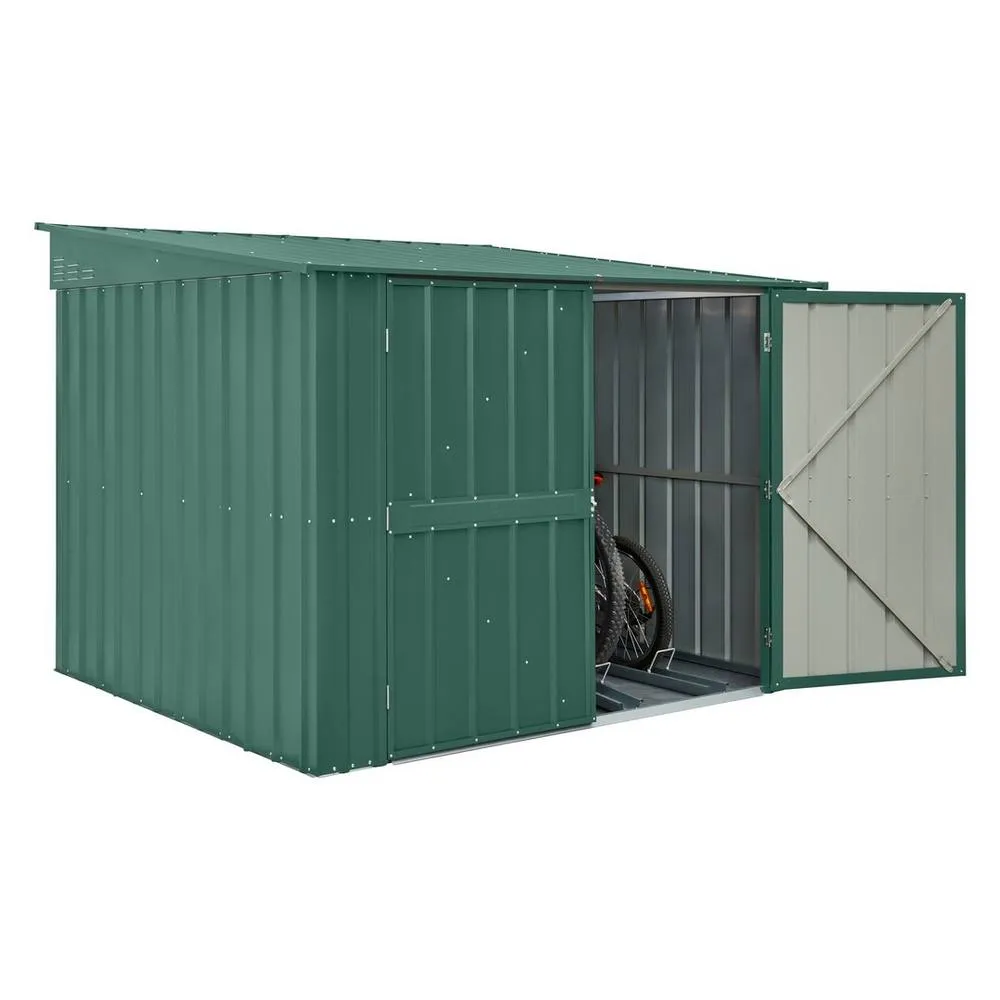 Mercia 6 x 6 Feet Globel Bike Locker - Steel/Metal - Green 3