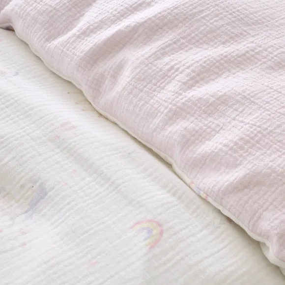 Unicorn Cotton Muslin Quilt Cover & Pillowcase Set 3