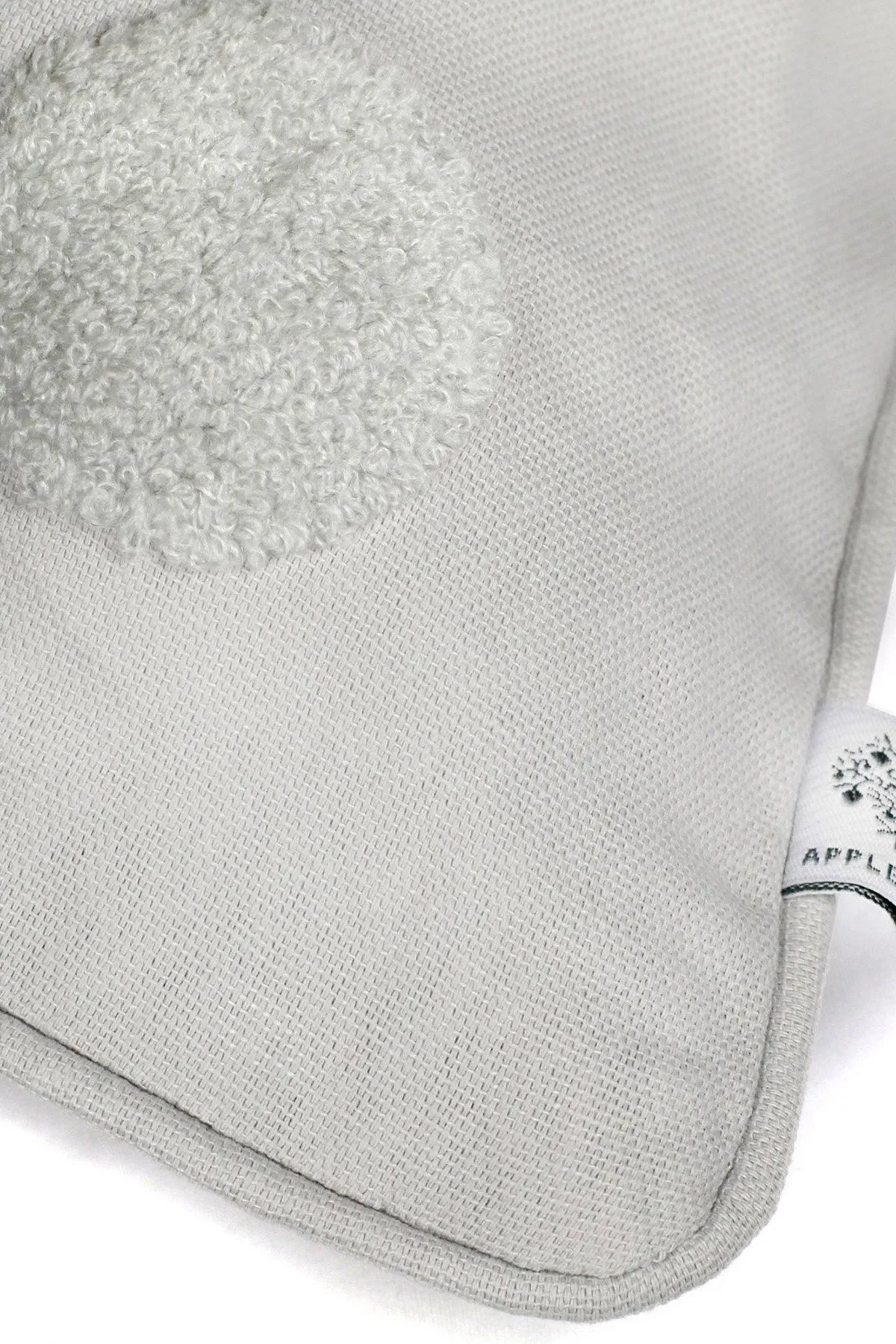Appletree 'Tufted Spots' Textured Filled 100% Cotton Cushion in Silver 2