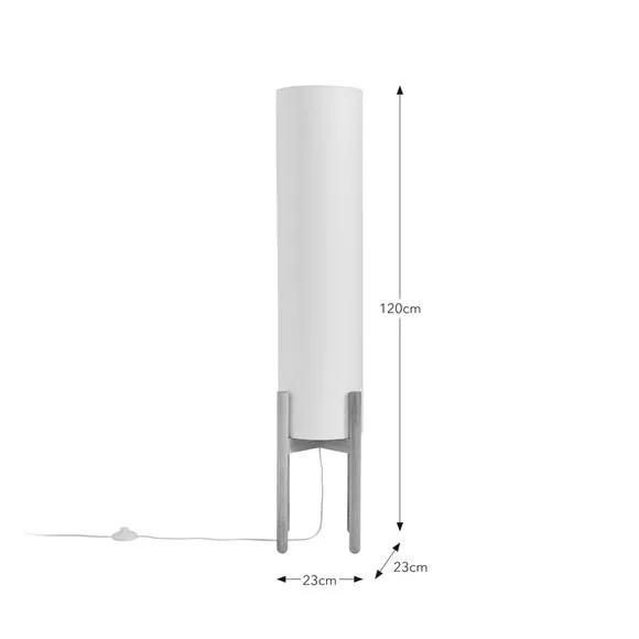 Odin Linen Midi Floor Lamp 5