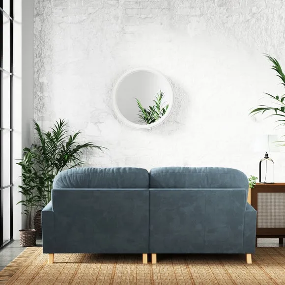 Martha Vintage Chenille Corner Chaise Sofa 4