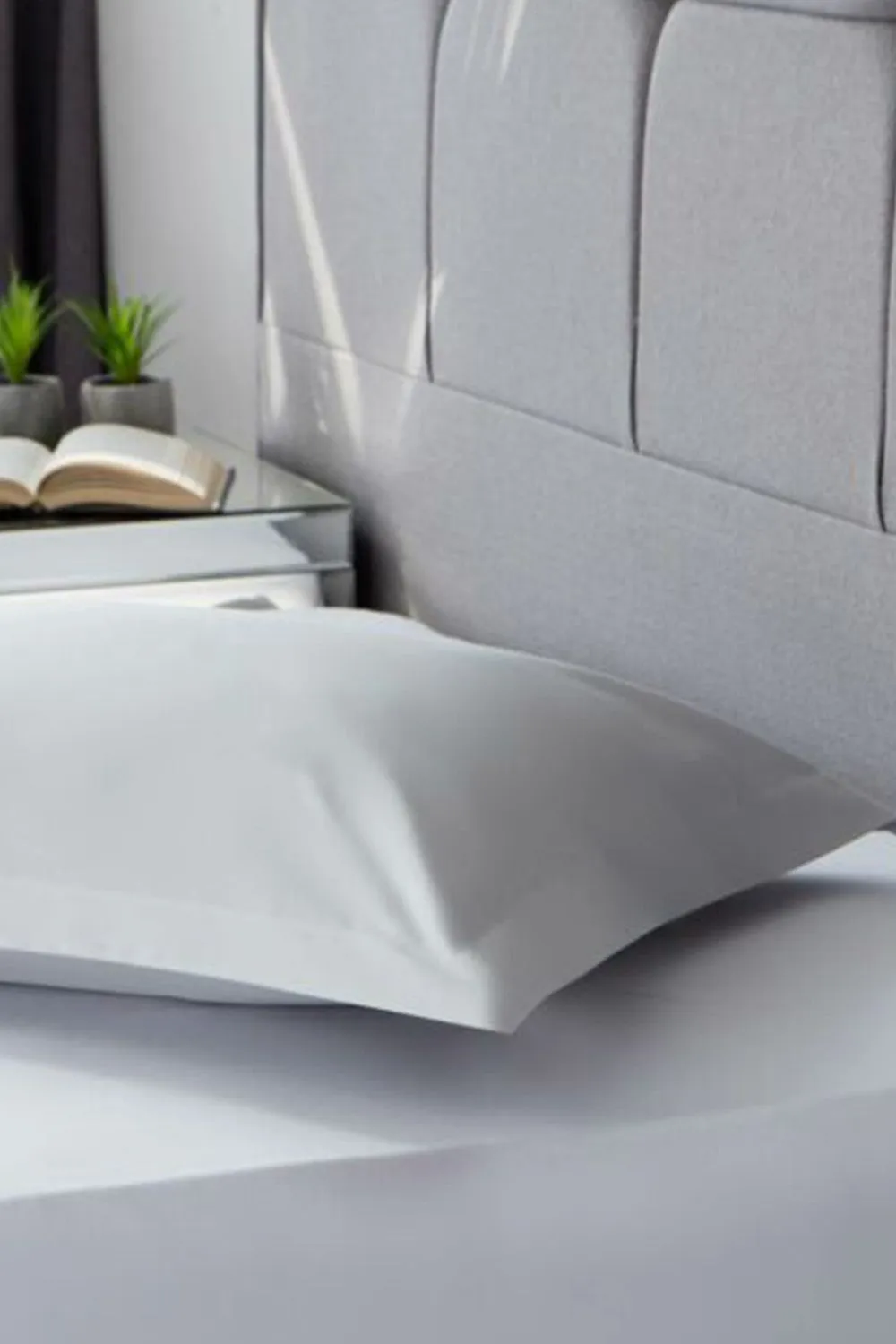 Belledorm Pima Cotton Sateen 450 Thread Count Continental Oxford Pillowcase in White 2