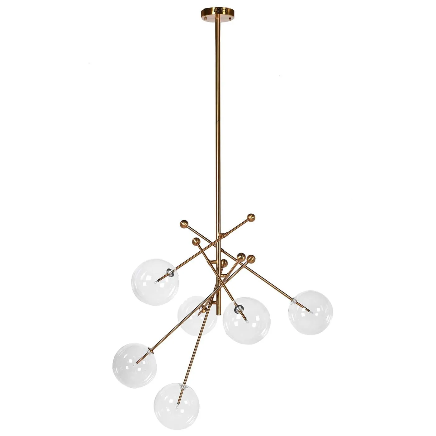 Glass Ball Shade Pendant Light Metal | Barker & Stonehouse