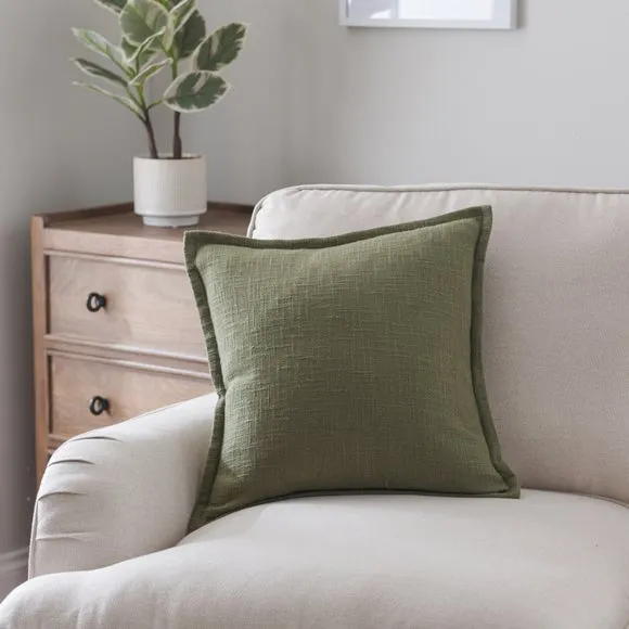 Westcott Cotton Slub Square Cushion 1