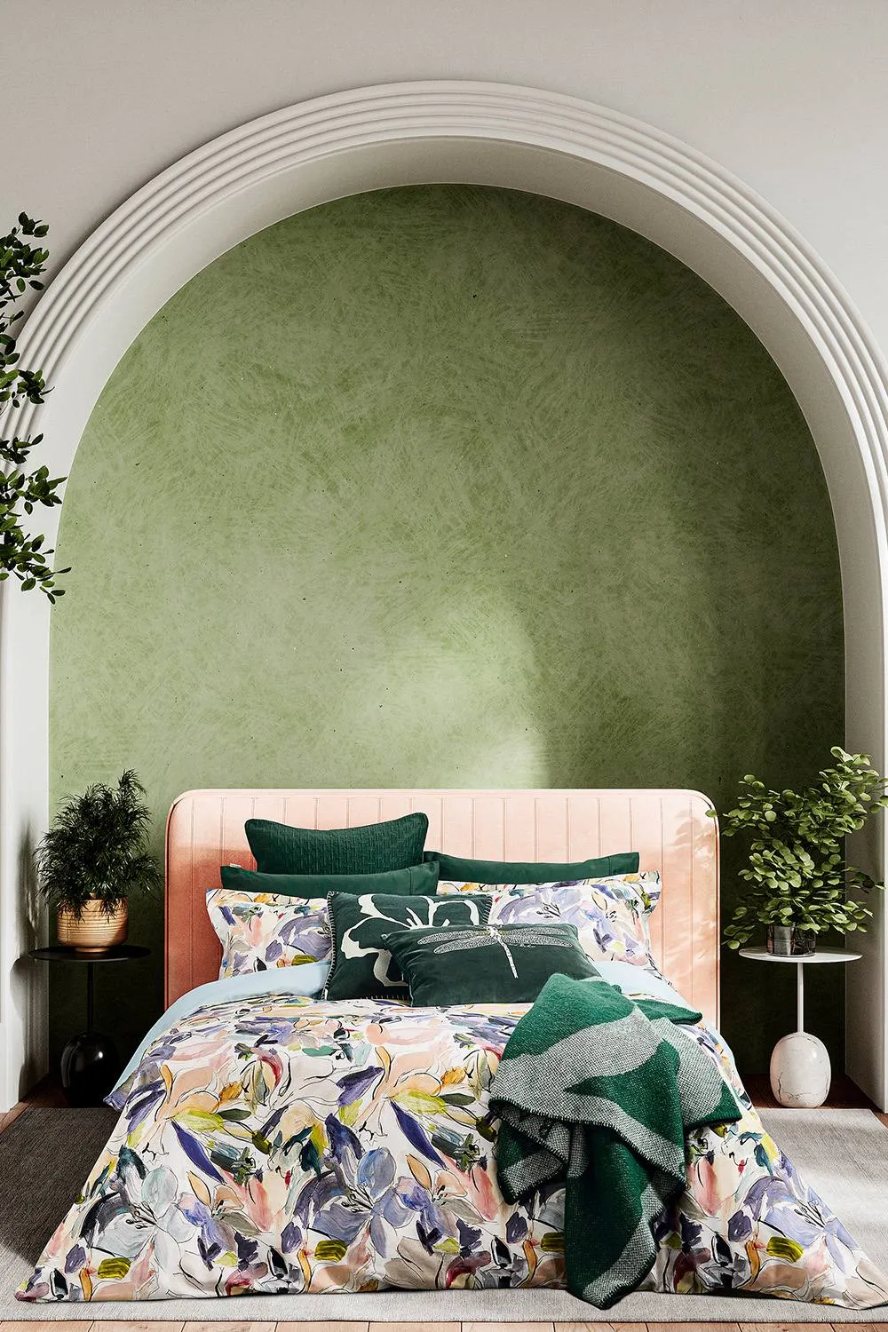 Ted Baker 'Magnolia Art Print' Cotton Sateen Duvet Cover Set