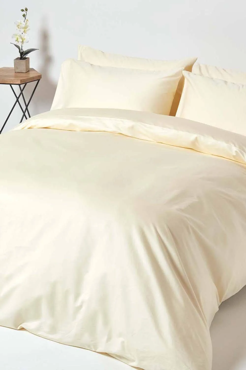 Homescapes Egyptian Cotton Fitted Sheet 12 inch 1000 Thread Count in Cream 3