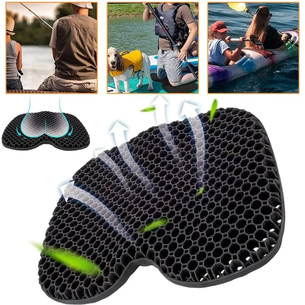 SPETLEK Comfort Gel Seat Cushion Pad Portable in Black